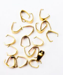 Herraje porta dije acero dorado – 40053