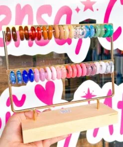 Alternative view of 80035 - Zarcillos de resina