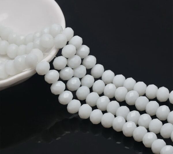 Tira cristal murano #4 Blanco - 70008