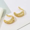 81024- Earcuff de cristales por unidad