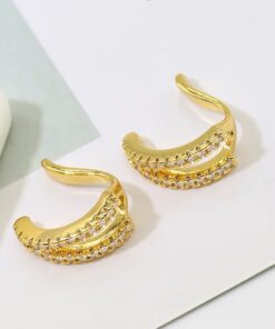 81024- Earcuff de cristales por unidad