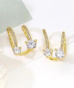 81040 - Earcuff doble cristal por unidad