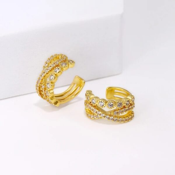 81045 - Earcuff doble circones por unidad - Imagen 2