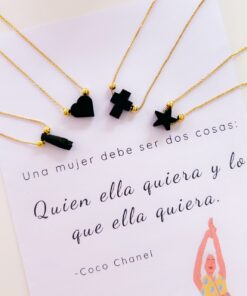21032 - Collar azabache con balines