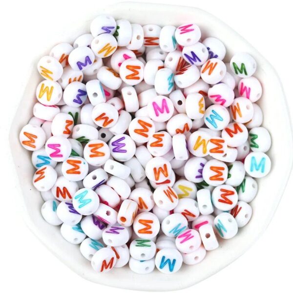 50015 - Letras blancas de colores (A) y (M) - Imagen 2