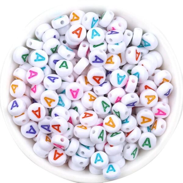 50015 - Letras blancas de colores (A) y (M)