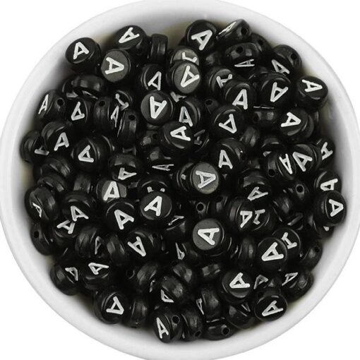 50017 – Letras negras con blanco (A) y (M)
