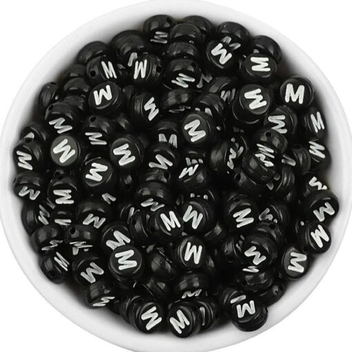 50017 – Letras negras con blanco (A) y (M) - Imagen 2