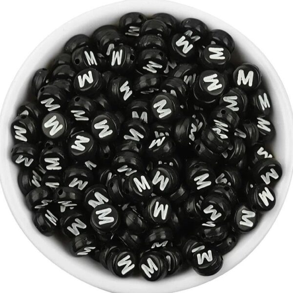 50017 – Letras negras con blanco (A) y (M) - Imagen 2