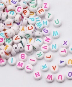 50002 - Letras blancas con colores surtidas