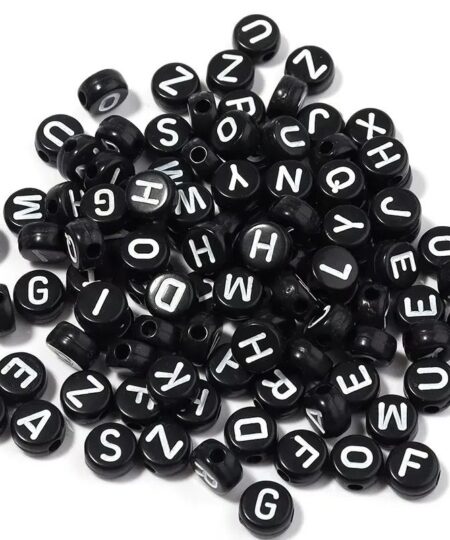 50004 - Letras negras surtidas