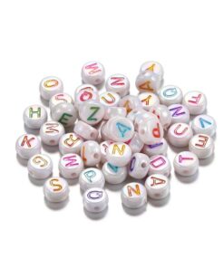 50006 - letras perladas con colores surtidas