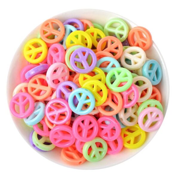 50021 - Símbolo de paz acrílica pasadora colores surtidos