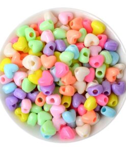 50025- corazón gordito acrílico pasador colores surtidos