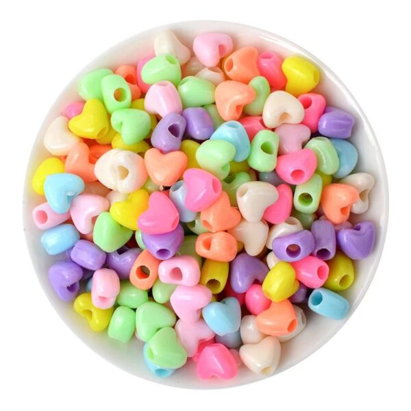 50025- corazón gordito acrílico pasador colores surtidos