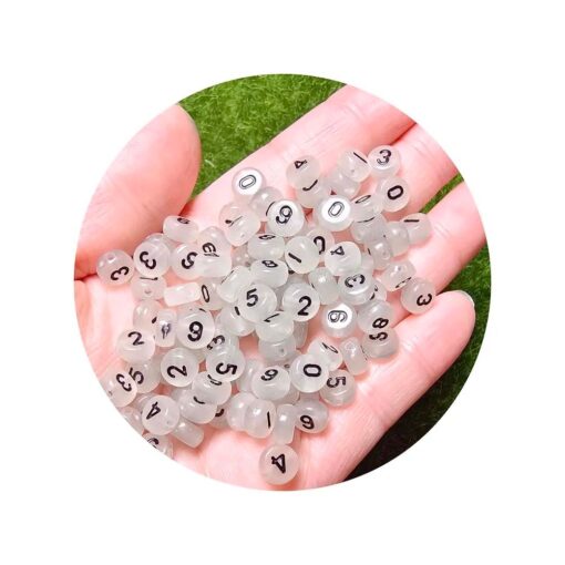 50042 - Números acrílicos brillantes  surtidos