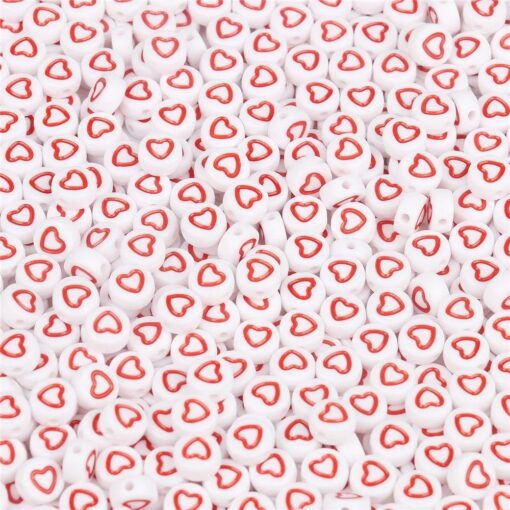 50061 - corazones acrílicos rojos