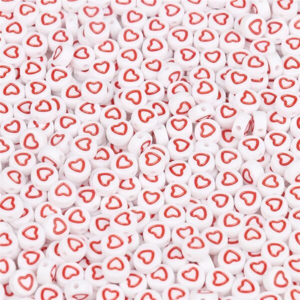 50061 - corazones acrílicos rojos