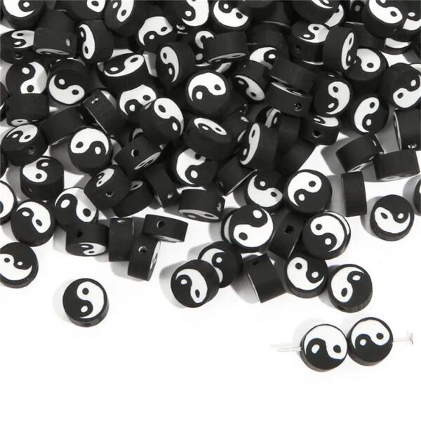 70010-10 - Tira de pucca/fimo ying yang