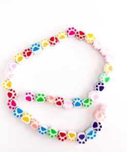 70010-20 - Tira de pucca/fimo huella perro colores