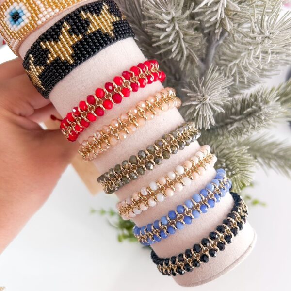 41023 - Pulsera doble cristal