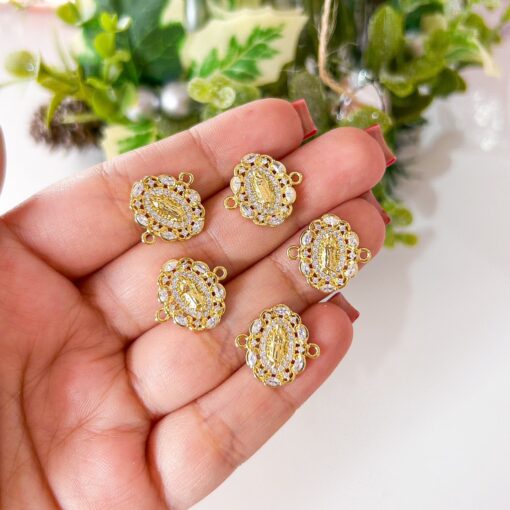 20199 - Dije Virgen guadalupe con cristales