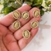 20203 - Dije Virgen guadalupe con cristales conector