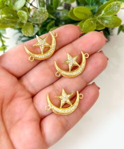 20237 - Dije Luna con estrella conector
