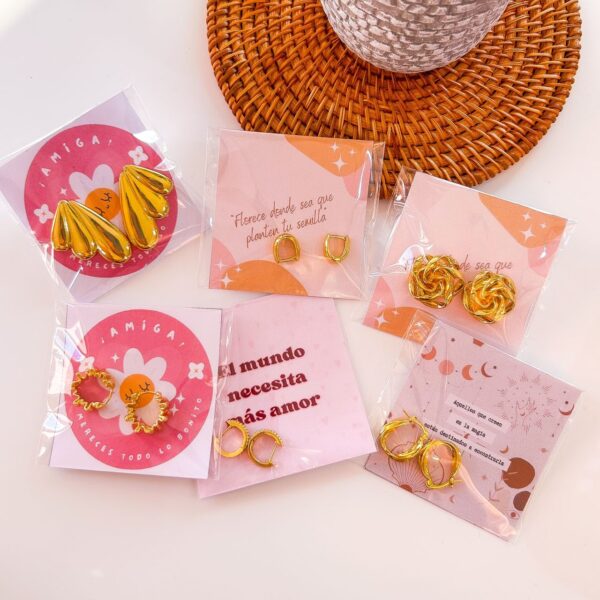 Pack 6 zarcillos Rocio 17$