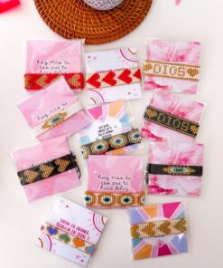 Combo pulsera mostacilla 33$
