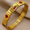 41068 - Pulsera dorada Acero multi fruta