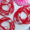 41034 - Pulsera hilo con corazon roja