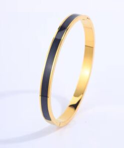 41043 - Pulsera Acero Esmaltada negro
