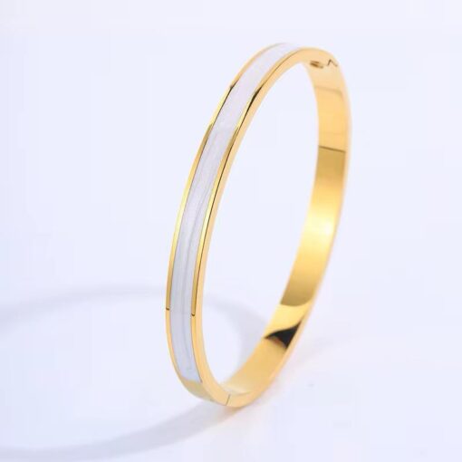 41043 - Pulsera Acero Esmaltada blanco