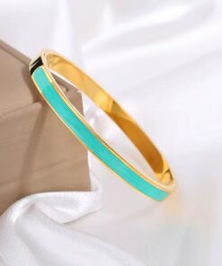 41043 - Pulsera Acero Esmaltada turquesa