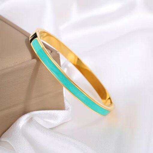41043 - Pulsera Acero Esmaltada turquesa