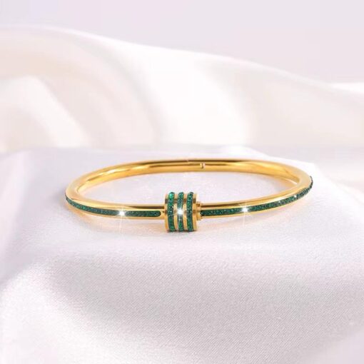 41047 - Pulsera Acero Verde