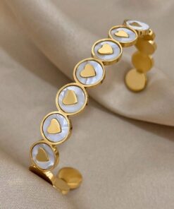 41054 - Pulsera Acero corazones