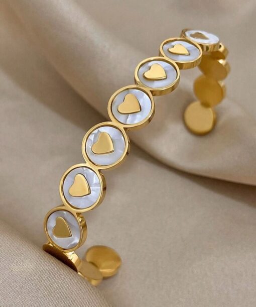 41054 - Pulsera Acero corazones