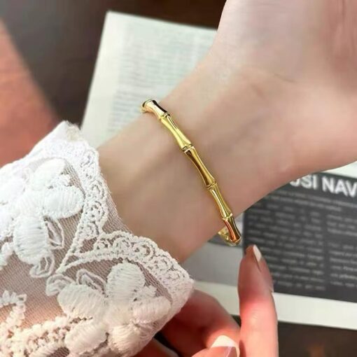 41060 - Pulsera Plateado Acero dorado - Imagen 2