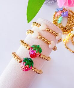 41079 - Pulsera armada balin con acrilico fresa