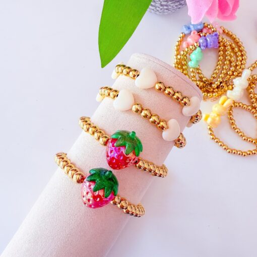 41079 - Pulsera armada balin con acrilico fresa