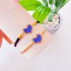41080 - Pulsera armada con corazon en miyuki azul