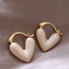 80036 - Zarcillos Corazon esmaltado