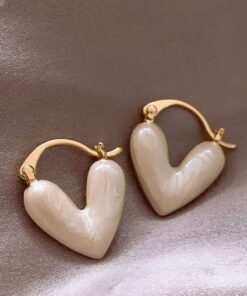 80036 - Zarcillos Corazon esmaltado
