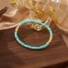 41066 - pulsera acero esmaltada turquesa
