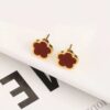 80002-1 Zarcillos Van cleef Acero rojo