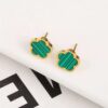80002 - Zarcillos Van cleef Acero verde