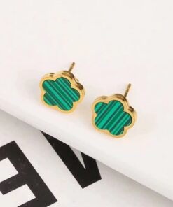 80002 - Zarcillos Van cleef Acero verde