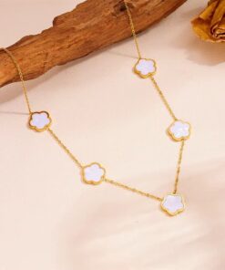 21047 - Collar Blanco Armado Van cleef